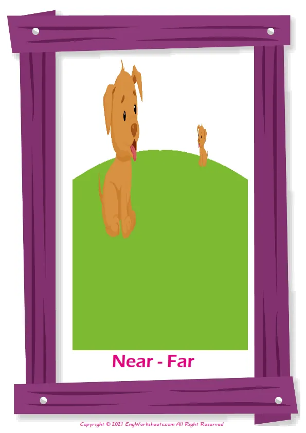 Opposites English vocabulary worksheet with full-page words Worksheet Preview