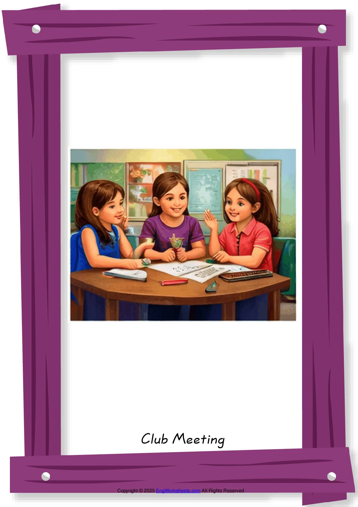 School Life (Activities) English vocabulary worksheet with full-page words Worksheet Preview