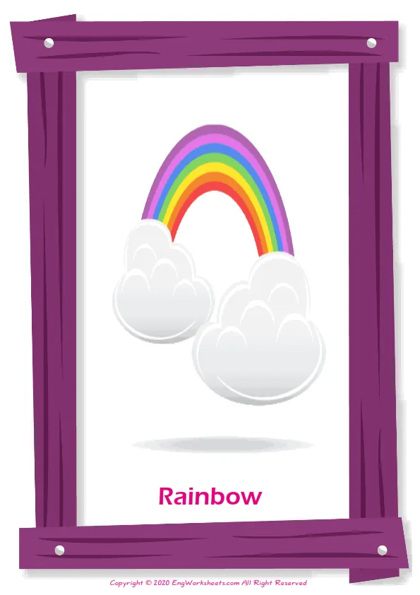 Weather English vocabulary worksheet with full-page words Worksheet Preview