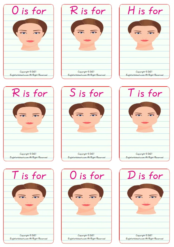 English And Your Native Language Face Shapes ESL Printable Dictionary Worksheet For Kids