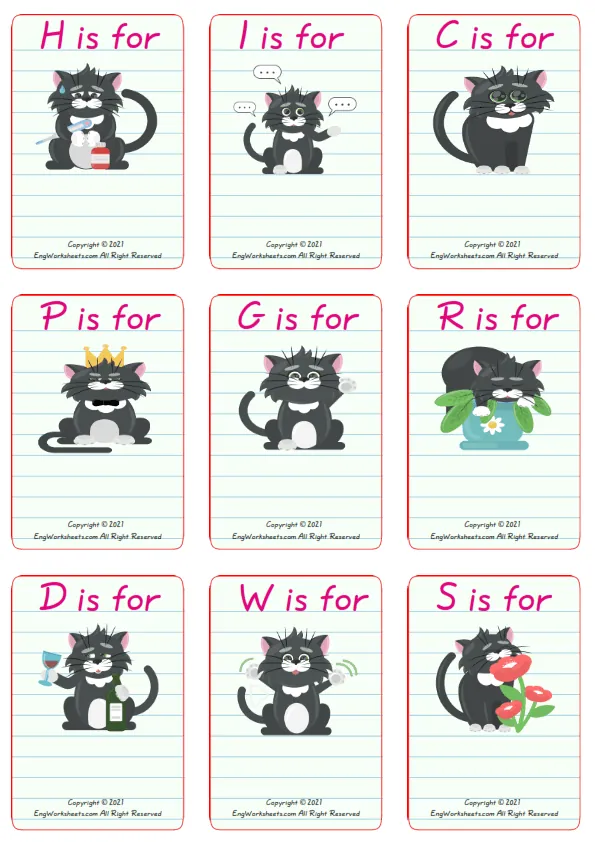 Wordless Feelings And Emotions vocabulary worksheet with nine images per page