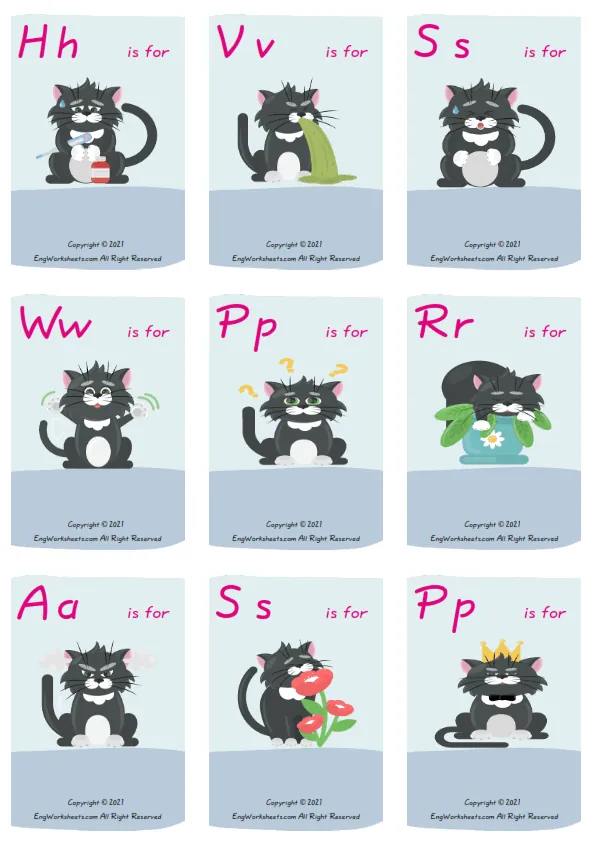 Wordless Feelings And Emotions vocabulary worksheet with nine images per page