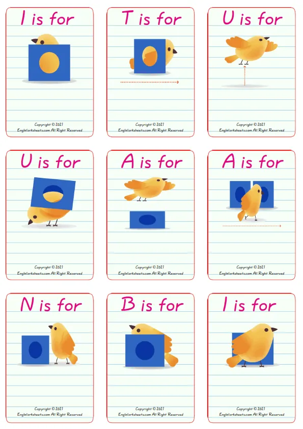 Wordless Prepositions vocabulary worksheet with nine images per page