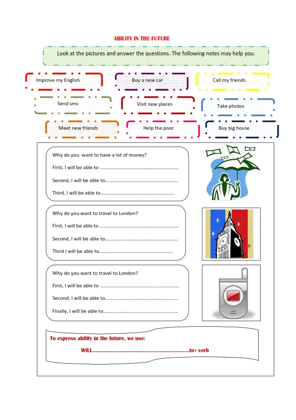 Ability In The Future Worksheet Preview