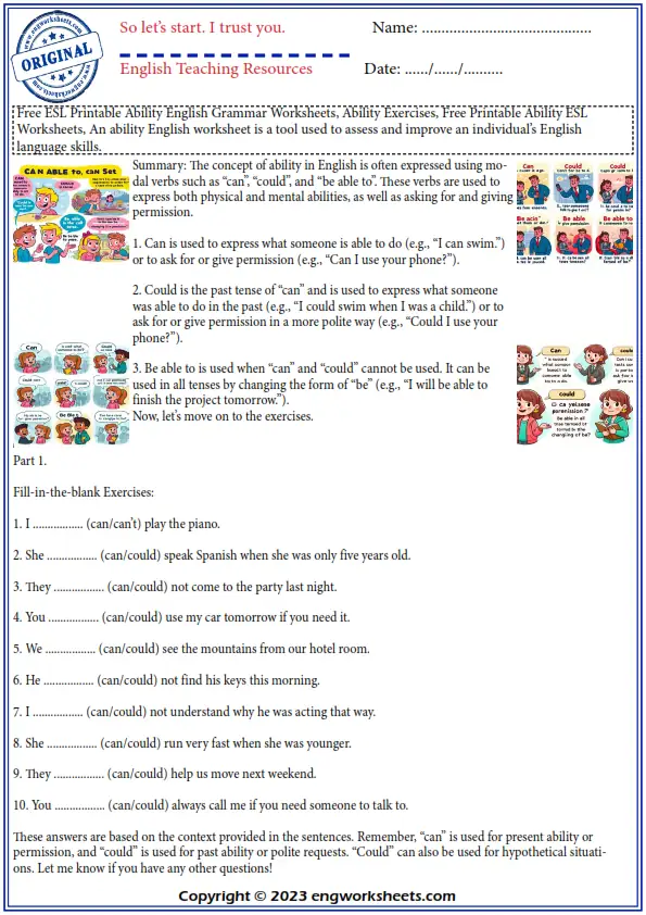 Unlocking Potential: The Transformative Power of Ability Grammar Worksheets
