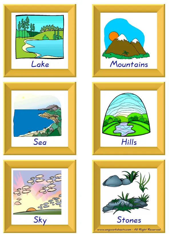 ESL Flashcard together with words containing Environment picture for kids and teachers.