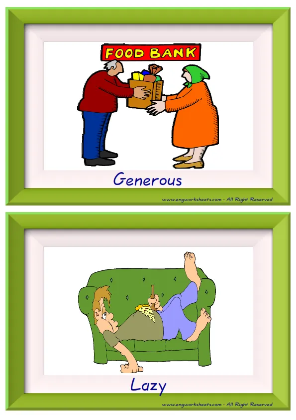 Half page ESL Flashcard together with words containing Friendship picture for kids and teachers.