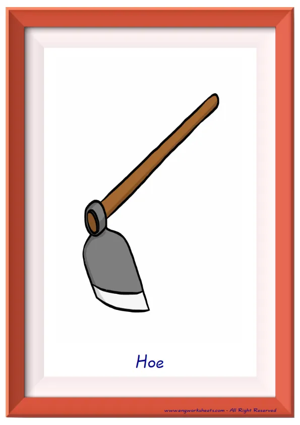Full page ESL Flashcard together with words containing Garden Parts picture for kids and teachers.