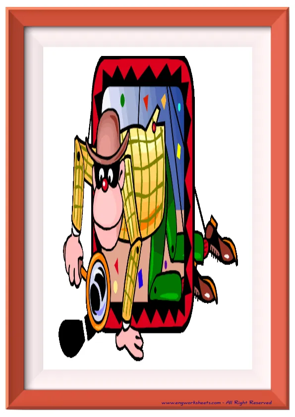 Full page ESL Flashcard without words containing Jobs-Occupations picture for kids and teachers.