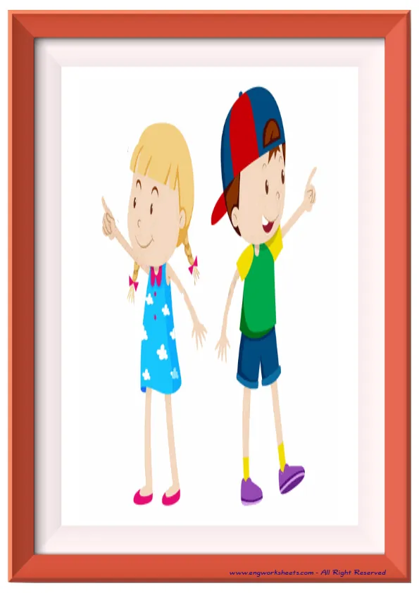 Full page ESL Flashcard without words containing Opposites picture for kids and teachers.