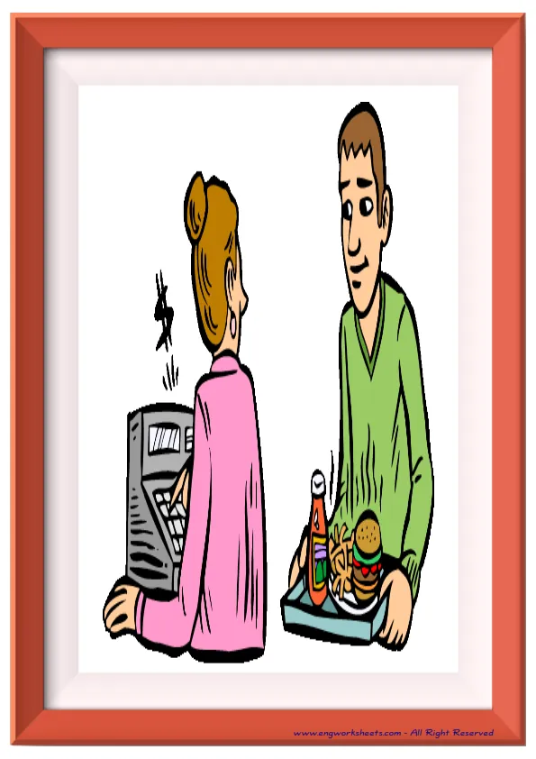 Full page ESL Flashcard without words containing School Parts picture for kids and teachers.