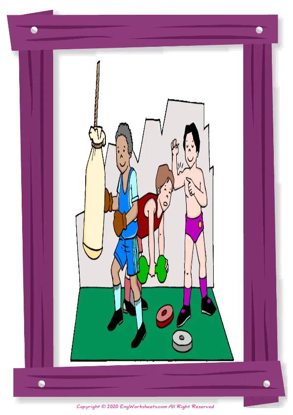 Full-page wordless Tv Programmes English vocabulary worksheet