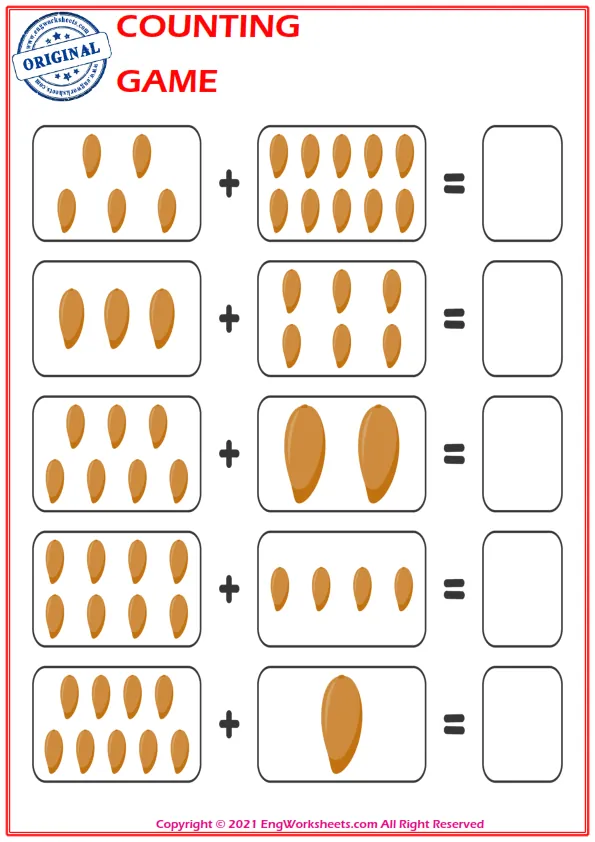 Learn To Addition - Math Worksheet