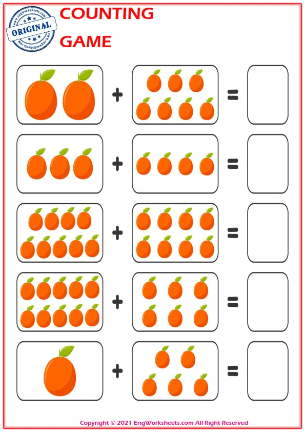 Learn To Addition - Math Worksheet