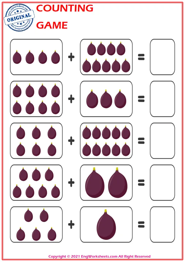 Learn To Addition - Math Worksheet