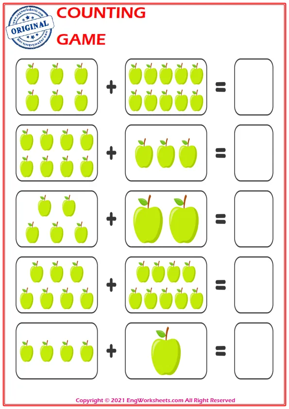 Learn To Addition - Math Worksheet