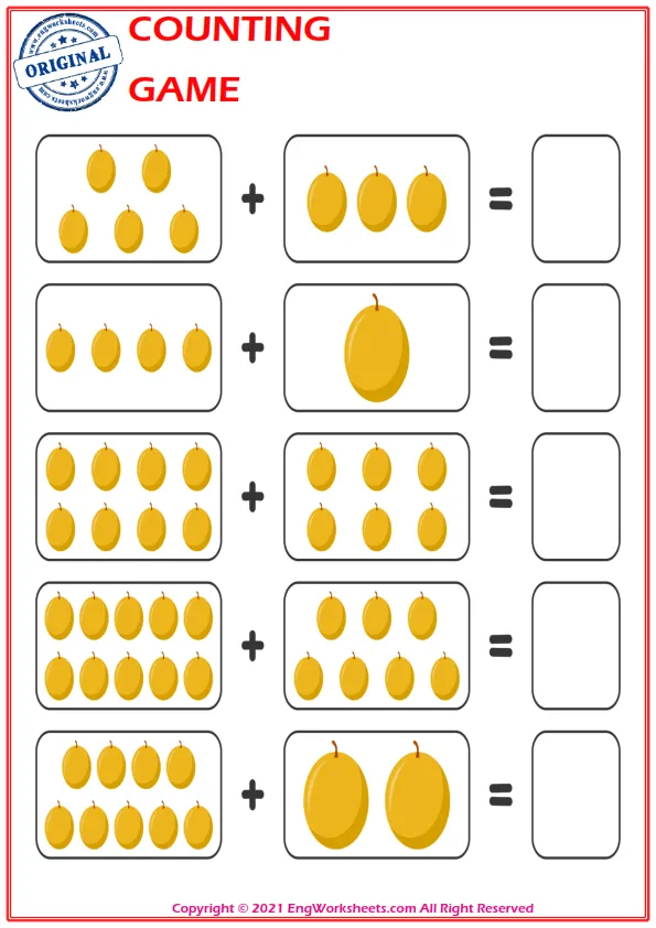 Learn To Addition - Math Worksheet