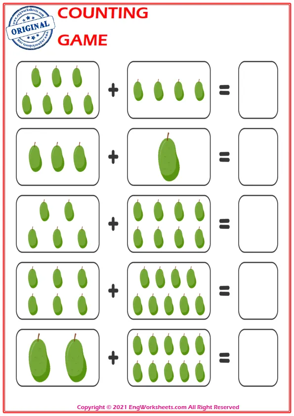 Learn To Addition - Math Worksheet