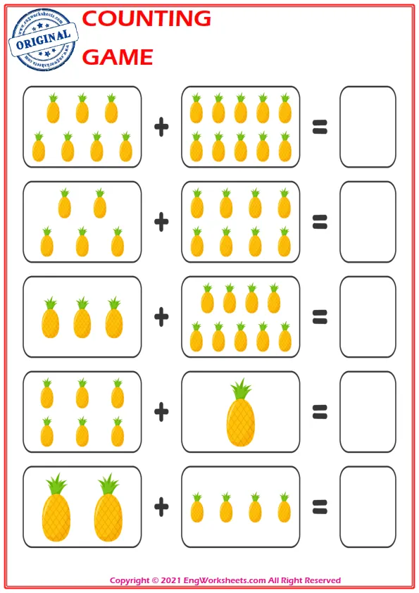 Learn To Addition - Math Worksheet