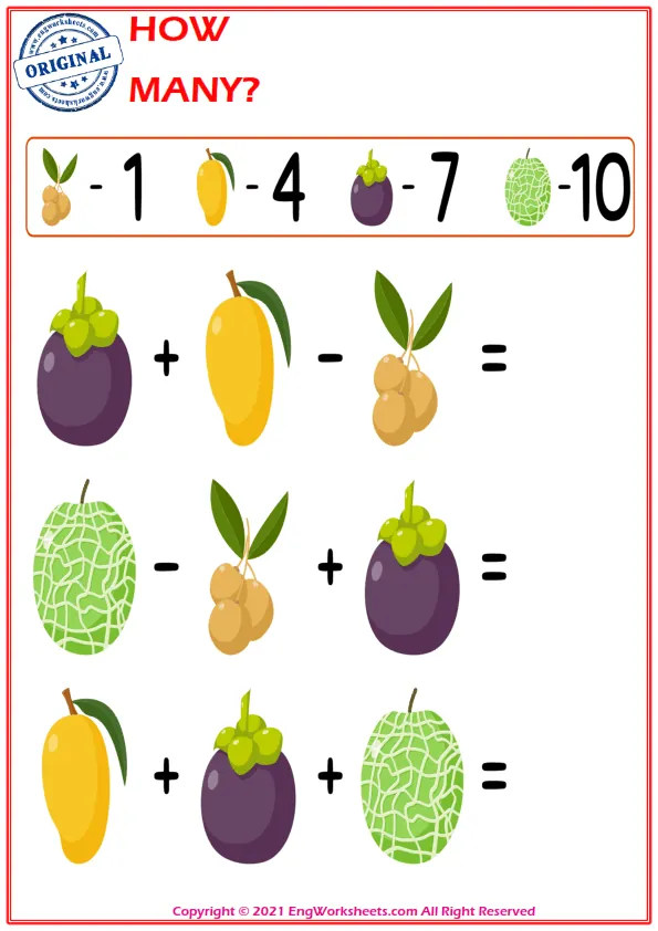 Let's Do Addition And Subtraction. - Math Worksheet