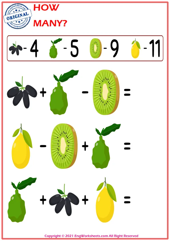 Let's Do Addition And Subtraction. - Math Worksheet