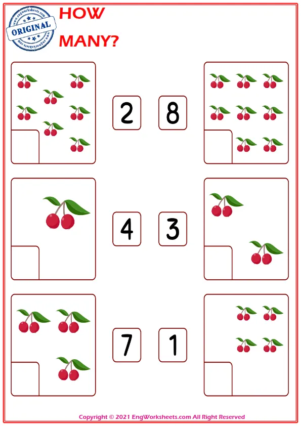Let's Learn To Count - Math Worksheet