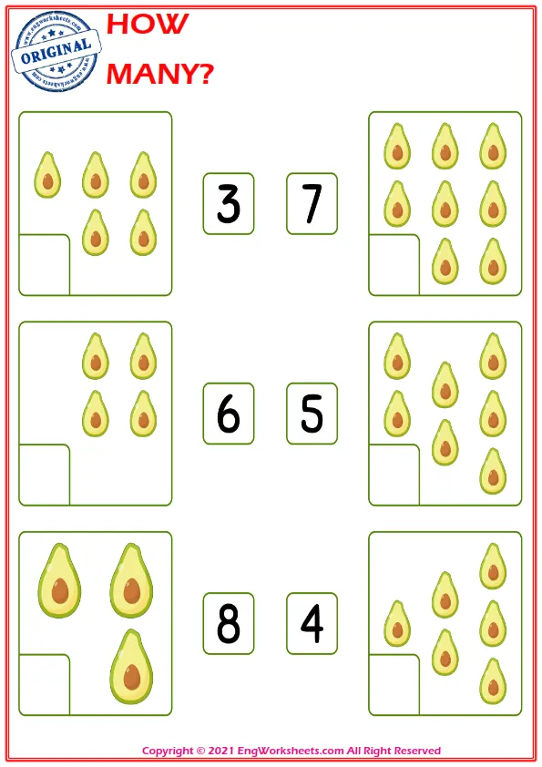 Let's Learn To Count - Math Worksheet