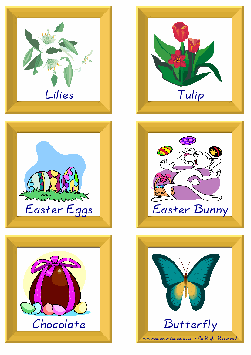 Happy Easter Esl Printable Picture English Dictionary Worksheets