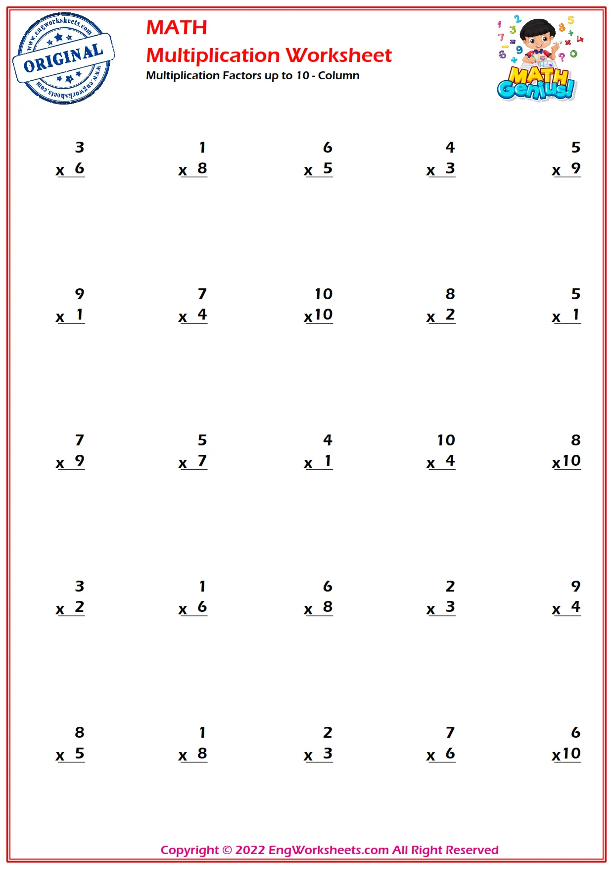 Factors up to 10