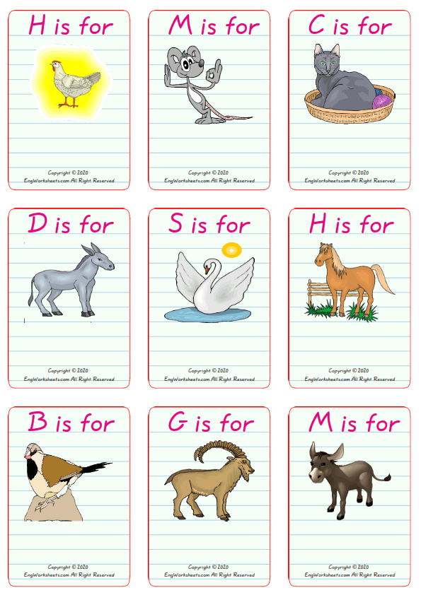Farm Animals ESL Printable Picture Dictionary Worksheet For Kids - PDF  Worksheets - EngWorksheets